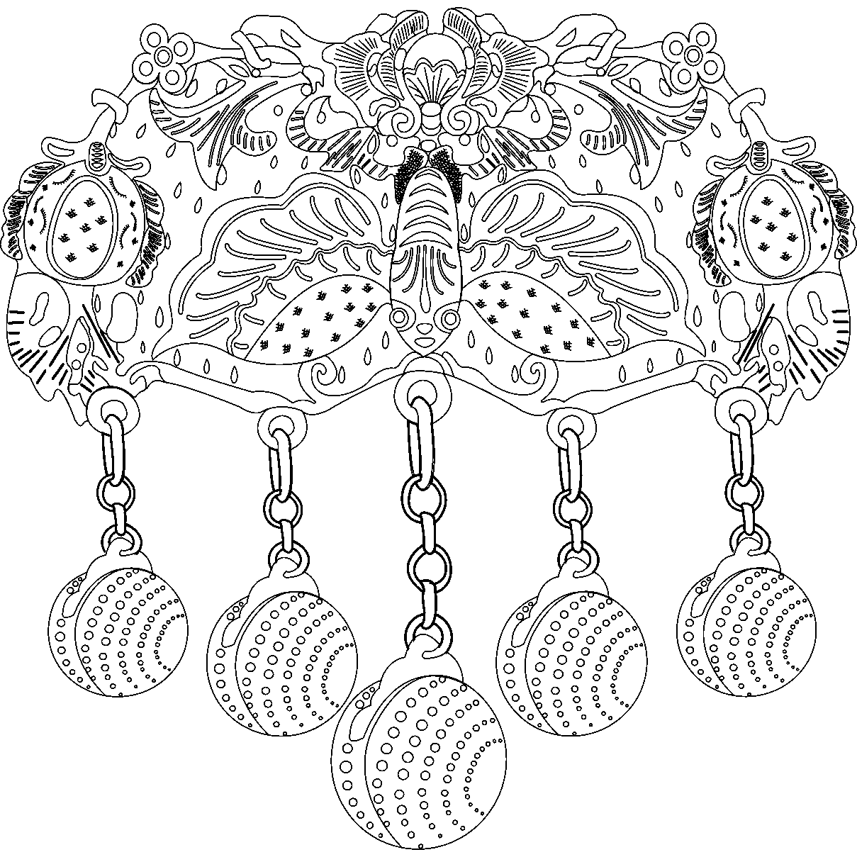 蝶枝纹